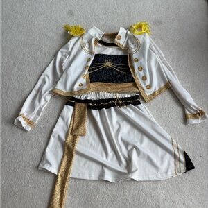 Kpop demon hunters girls 3 piece Costume white and gold